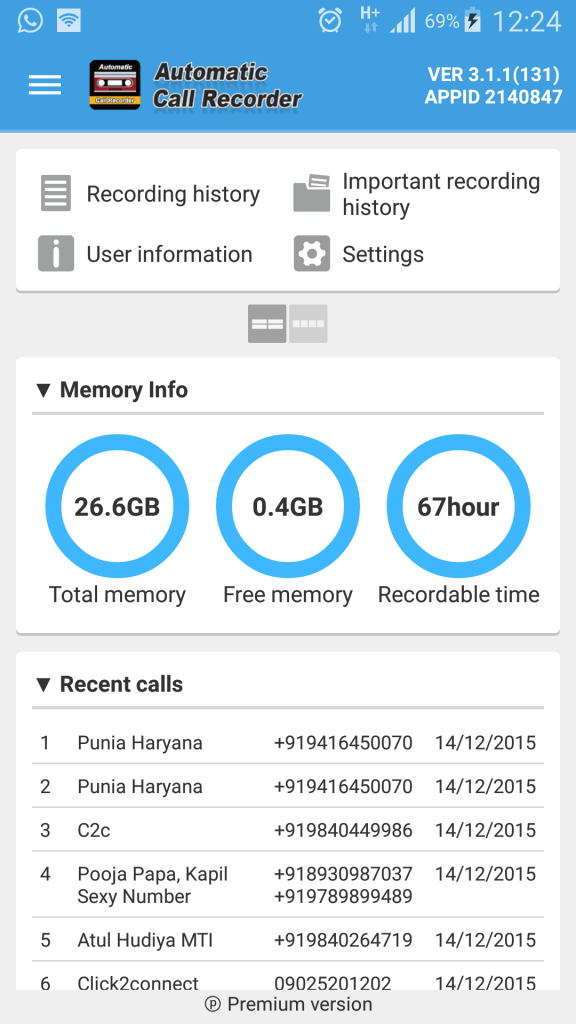 automatic call recorder android phone